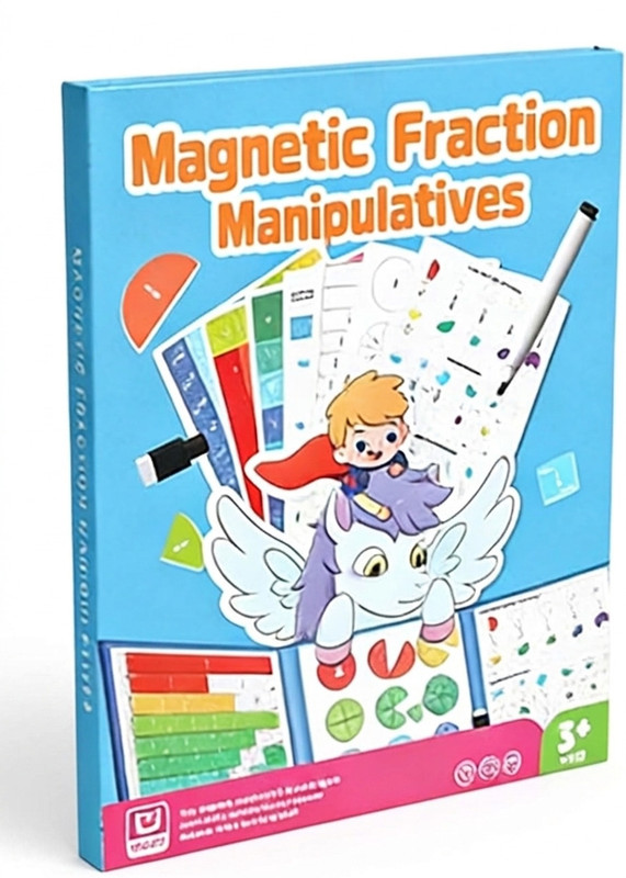 Kihika Kids toys Magnetic Fraction Learning Kit(Blue)
