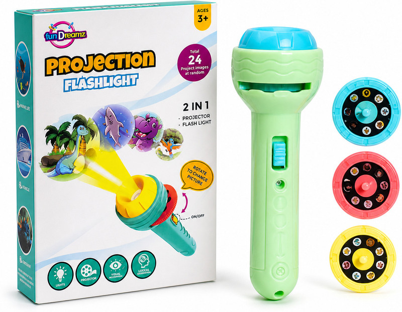 VYOM Projection flashlight toy(Multicolor)