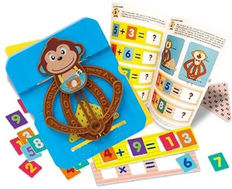 Bestie Toys Maths Monkey Calculator Children Educational Toy Learning Educational Kids Manip(Multicolor)