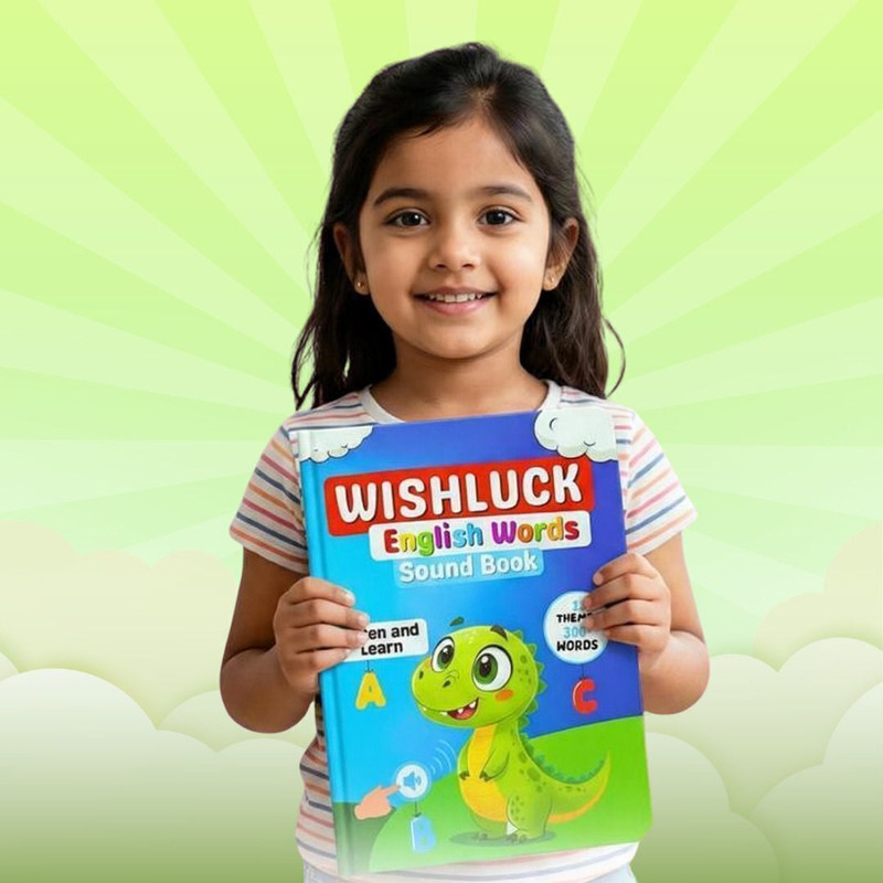 WISHLUCK English Word Learning Sound Book for Kids(Multicolor)