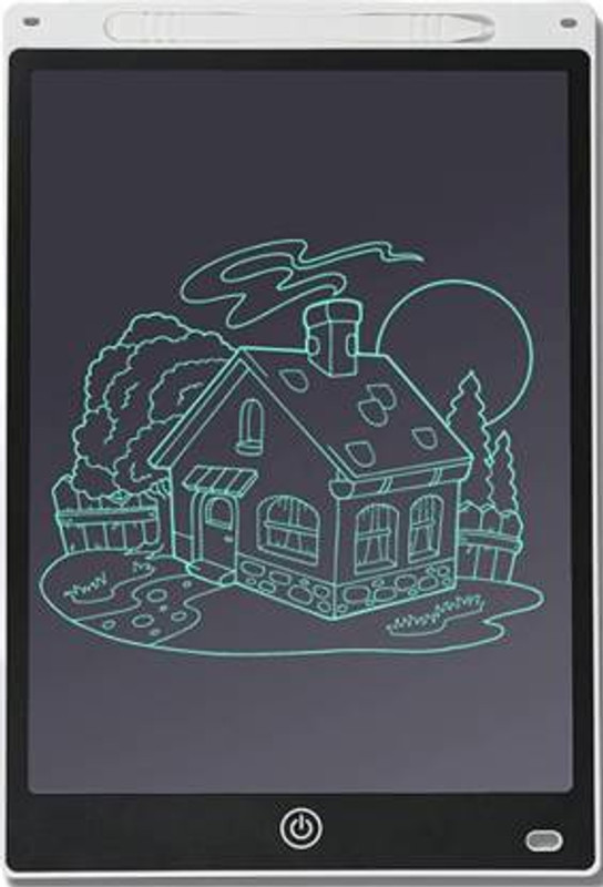 Samarth 12 Inch Ruffpad, Portable LCD E-Pad, Paperless Handwriting Learning Tablet (White, Black)