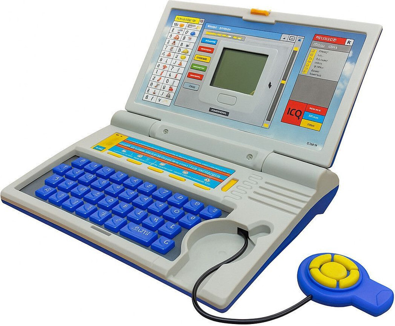 m toys Kids Educational English Learner Laptop Toy with Mouse(Blue)