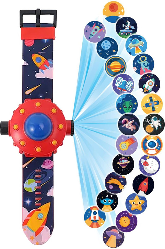 Wembley Digital Projector Watch for Kids Sturdy & Practical Designed Wrist Watch - Space(Multicolor)