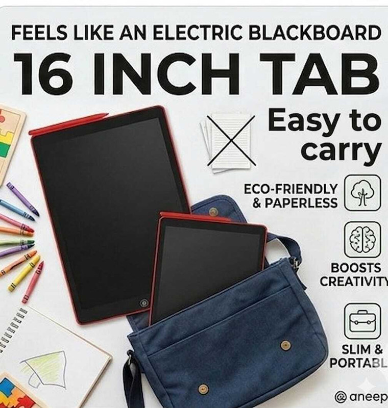 O&R LCD WRITING TABLE 12 INCH LCD(Red)
