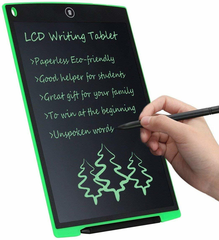 VMV FUZON 8.5 inch E-Ruff pad eletcronic Writing Tablet/pad for Kids/Adults(Green, Black)