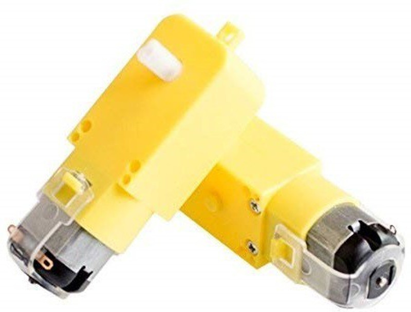 ERHIndia Car Robot Gear Motor (2 Pcs BO Motor)(Yellow)