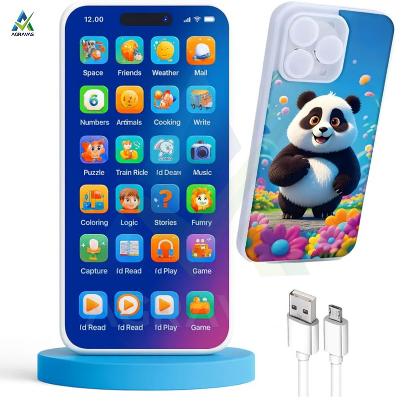 AGRAVAS Educational Phone For Kids, 22 Features, Screen - Free Fun, Rechargeable(Multicolor)