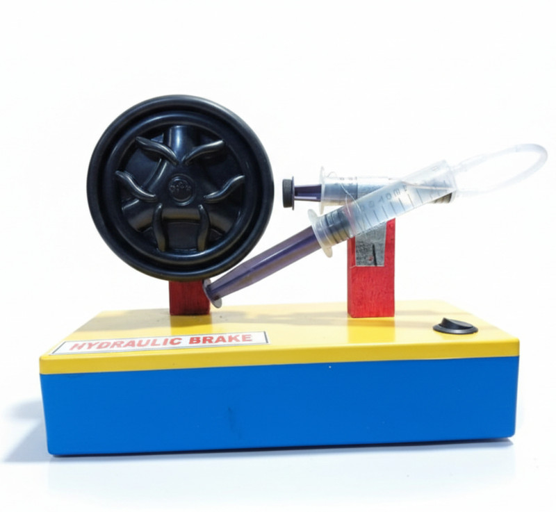 Real Labs Hydraulic Brake Working Model for School Science Project(Blue, Yellow)