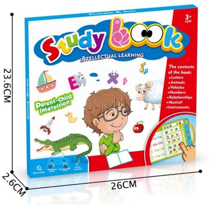 Toyvala Intelligence Interactive|Phonetic Sound|English Reading Study Book-30(Multicolor)