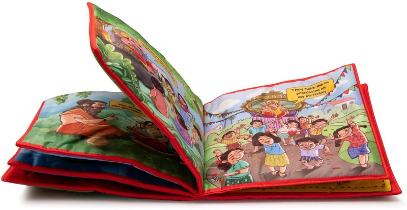 Cycle Heritage Series Ganesha Cloth Book | Washable and Reusable Ganesha Cloth Book(Multicolor)