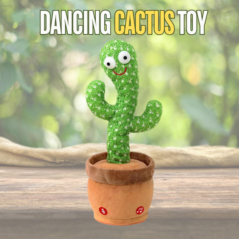 wesoulgifts Talking Cactus Plush Toy(Green)