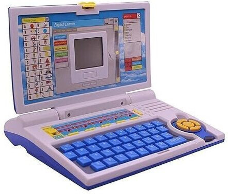 Budetto Educational English Learner Laptop with Mouse Control Educational Laptop (Blue)(Blue)