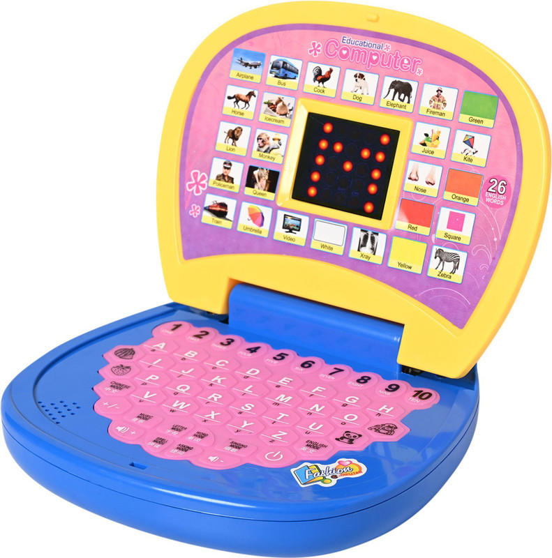 Pulsbery Digital Learning Laptop Toy – Alphabets, Numbers, Words & Music(Multicolor)