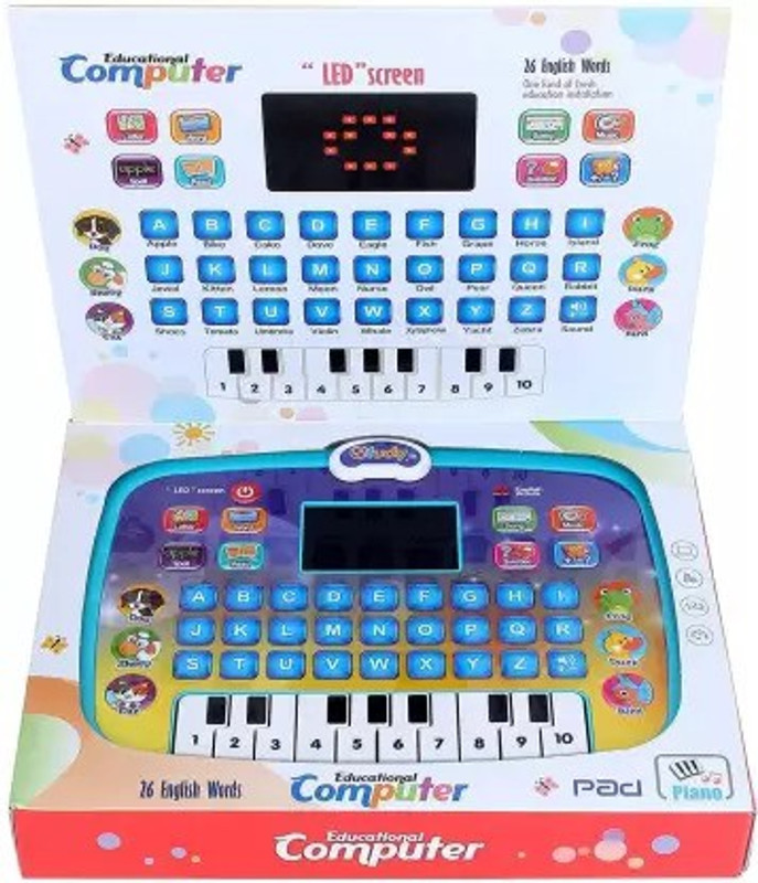 RSA enterprises Educational Computer Piano Display Led Screen, with Music and Buttons(Multicolor)