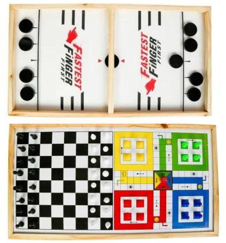 Tvm Faster Finger Board Game, Sling Puck Game Fastest Finger First Game(Multicolor)