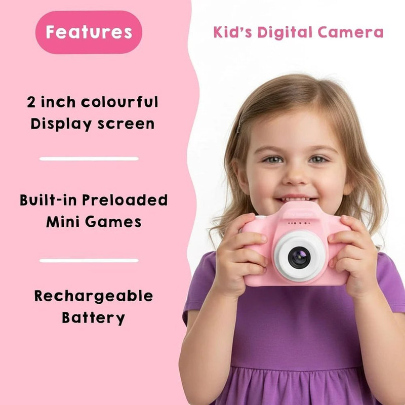 RBSONLINESELL Kids digital camera(Pink)