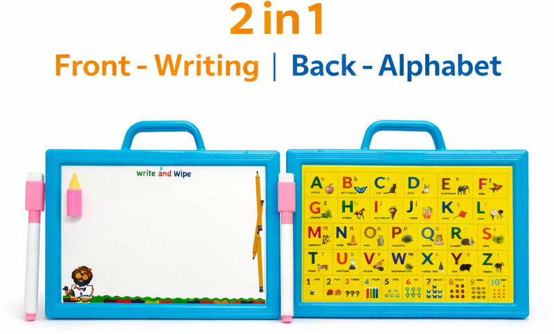 PAWAR 2-in-1 Writing & Alphabet Learning Board for Kids(Blue)