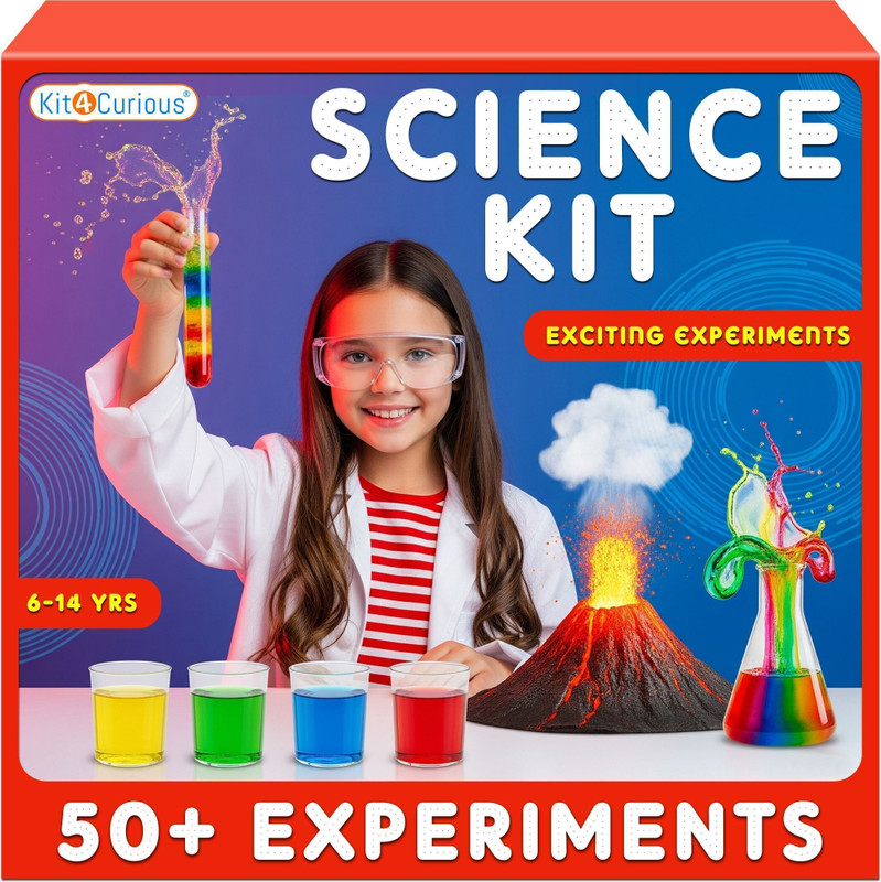 Kit4Curious Science Experiment Kit Chemistry Physics STEM Learning Toy Gift for Kids(Multicolor)
