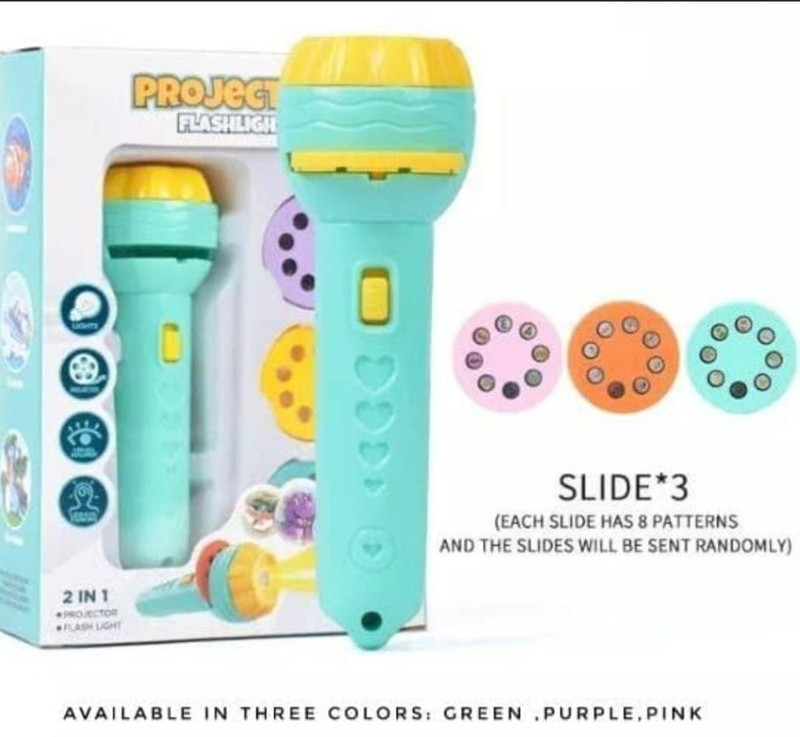 SOPALI Mini Slider Projector Flash Light for kids easy to learn(Multicolor)