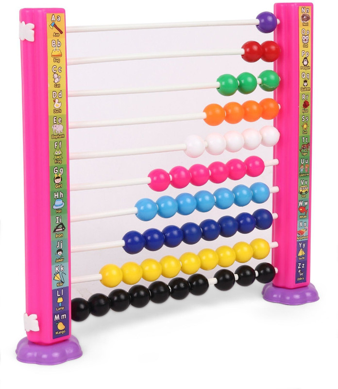 Ratnas Counting Frame for Kids Increases Concentration and Calculations (Multicolor)(Multicolor)