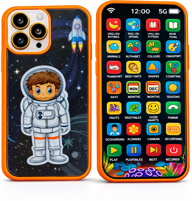 LIVORA Kids Educational Learning Phone Toy with Music & 28 Functions Toy for Kids(Multicolor)