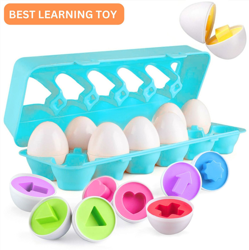 Angel Kids Egg Matching Game Fruits Theme 12 Eggs Matching Game Educational Toys for Kids(Multicolor)