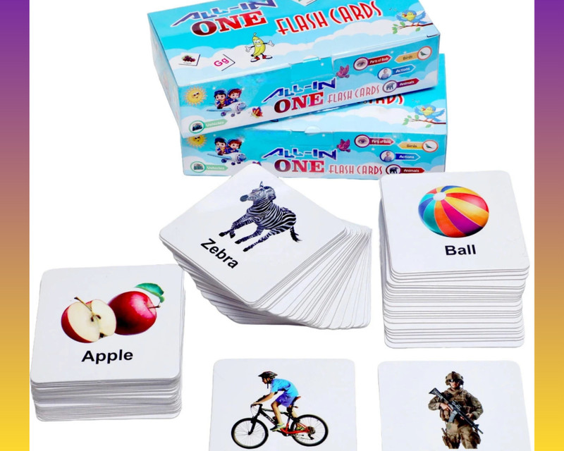 ZEQTOS Non-Tearable flashcards - Water Proof FLASH CARD(Multicolor)