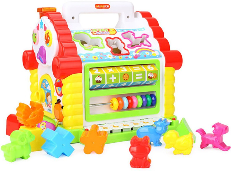 arthasya Musical Fun House Electronic Geometric Blocks Sorting Learning Toy(Multicolor)