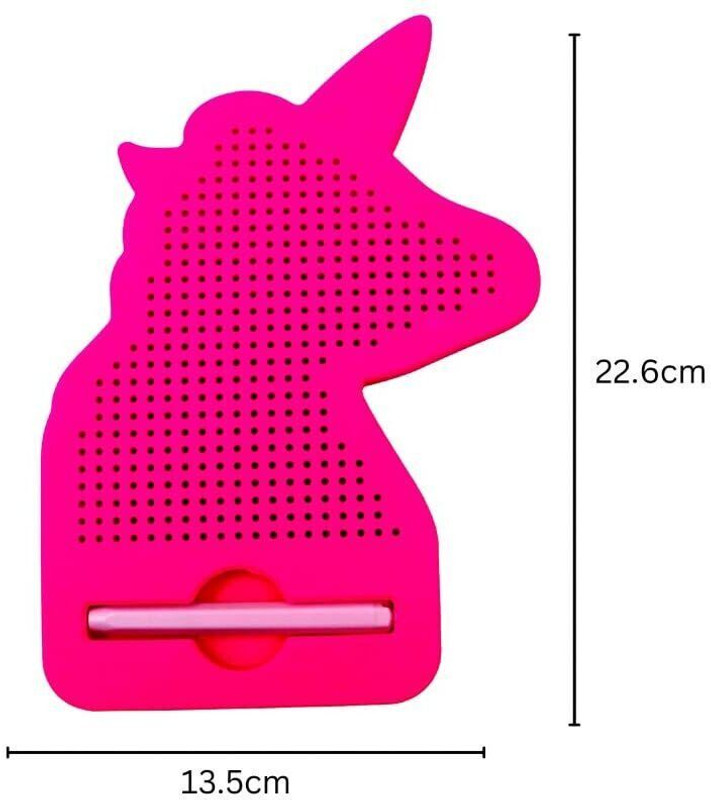 Univocean Magnetic Drawing Board For Kids Erasable Doodle Writting Play Pad.(Pink)