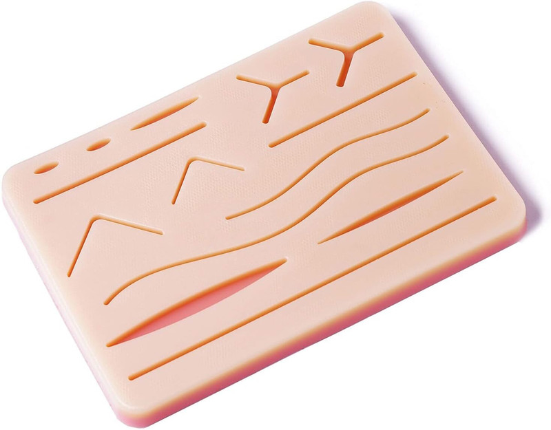 Kambojtraders HFD-240 Suture Pad 240g 12mm 3-Layer RealSkin+ for Surgical Training(Beige)