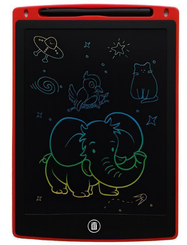 Vicorp LCD Writing Tablet|Best Gift Electronic Drawing & Writing Board for Kids-8.5inch(Red)