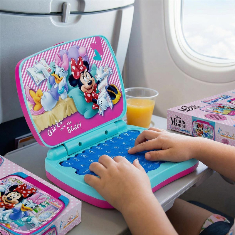 Kriiddaank Minnie Mouse Theme Educational Learning Laptop for Kids(Pink)