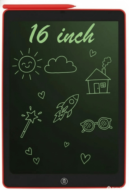HALLSTATT 16 INCH LCD WRITING PAD (Multicolor)(Red)