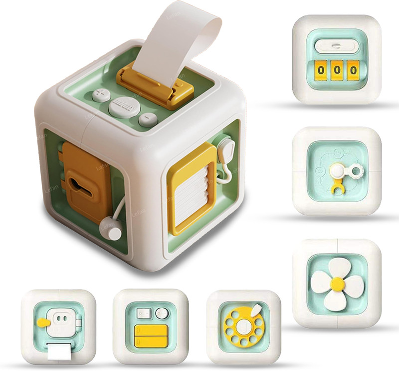 cktech 6 in 1 Activity Busy Cube Sensory Toddler Birthday Gift Learning Motor Skills(Multicolor)
