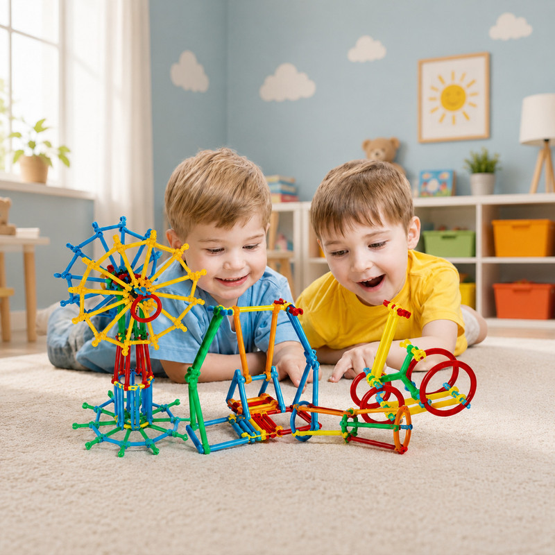 AmarEnterprise100 Creative Stick & Connector Learning Kit(Multicolor)