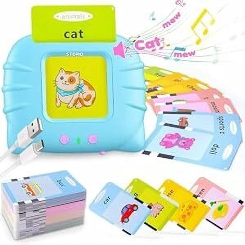 AVIRA OVERSEAS Educational Learning Talking Flash Cards for 2 Year Old Kids Montessori Toys(Multicolor)