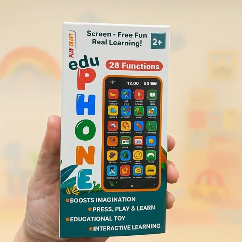 TOYOYE Edu Phone Learning Toy – 28 Function rechargeable Musical Mobile Toy for Kids(Multicolor)