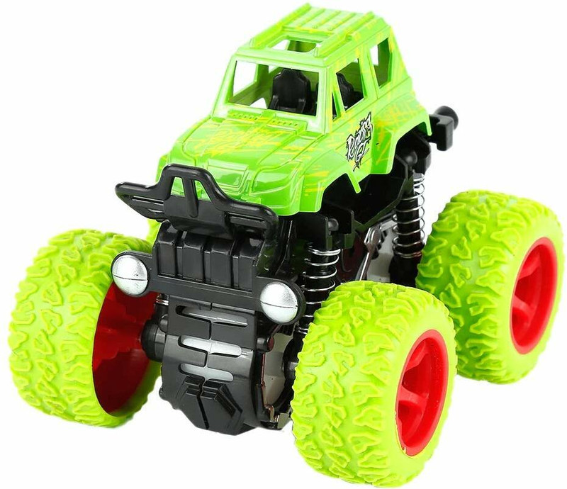 KOBBET Monster Truck Cars Push and Go Toys Trucks Friction Powered Cars 4 Wheel Drive(Multicolor)