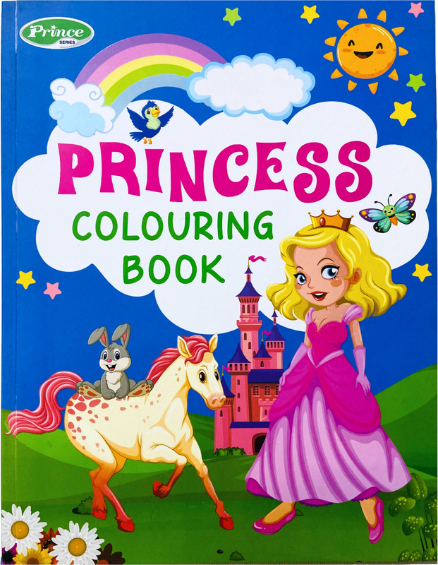 AP SINHA Princess Copy Colouring Book for Girls - Creative & Drawing Book for Kids(Yellow)