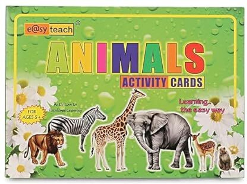 PMW Activity Cards Animals for Kids(Multicolor)