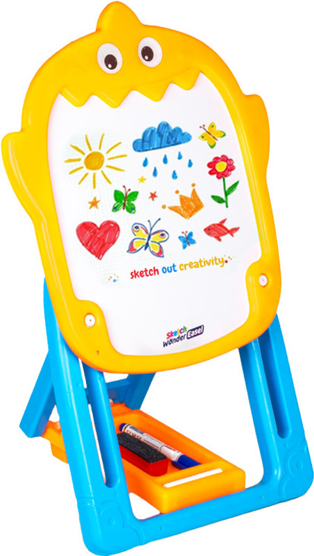 Ratnas Sketch Wonder Easel (3060) 2in1 Double Sided Board(Multicolor)