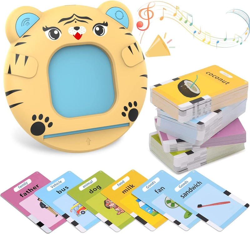 JIG'sMART 300 Words English Talking Toy Educational 120 Pcs Flash Cards for Kids learning(Multicolor)
