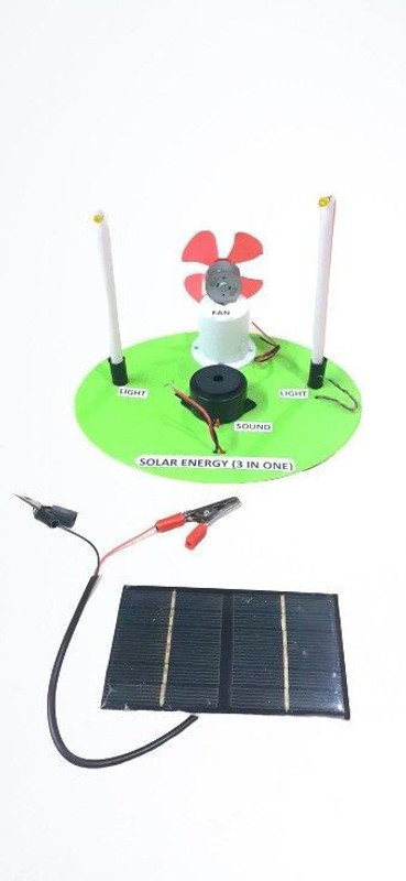 MELODY's Multi Energy Solar Kit (3 in One), DIY Do it Yourself STEM Education Gift Toy, Science Project Activity Kit, Educational Learning Toy.(Green)