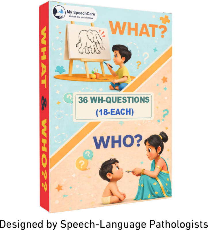 My Speechcare WH Questions What & WHO(Blue, White)