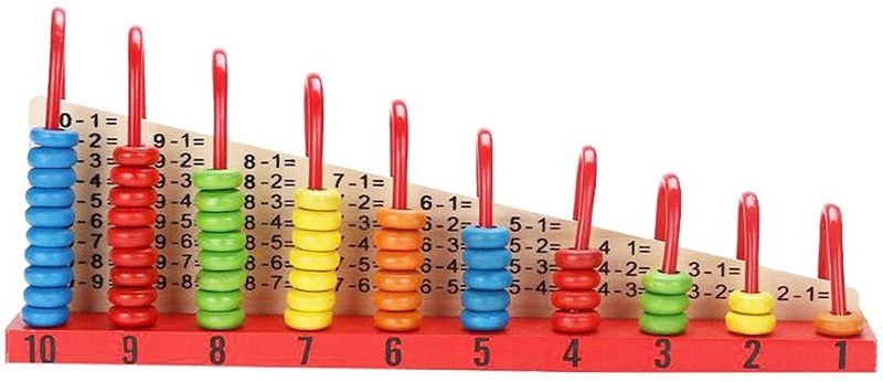 Rainbowstore Introducing the Wooden 1+1 Abacus Toy for Countless Learning Adventures(Multicolor)