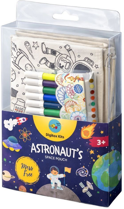 Digitox Kits DIY Space Themed Pouch for Kids - Multicolor(Multicolor)
