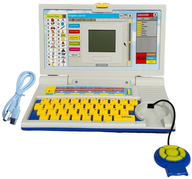 Esha Premium English Learner Laptop for Kids(Multicolor)