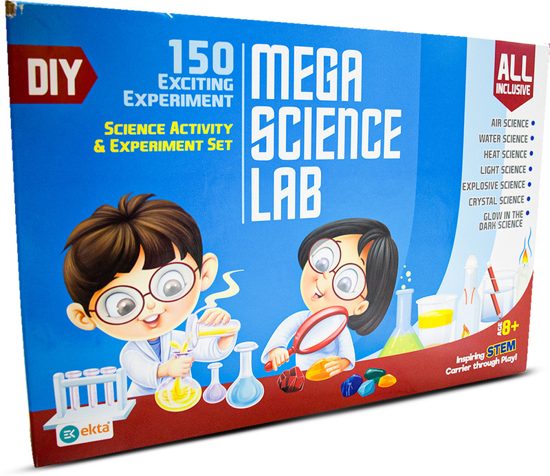 Ekta Mega Science Lab Kit, 150 Exciting Science Experiments, DIY Science Activity Set(Multicolor)
