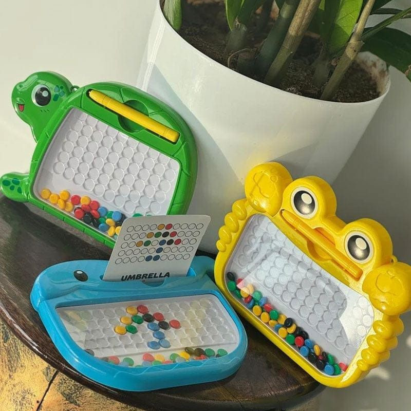 Flicker Magnetic Beads Board Game Toy | Magnetic Dot Art Drawing Pad for Kids(Multicolor)
