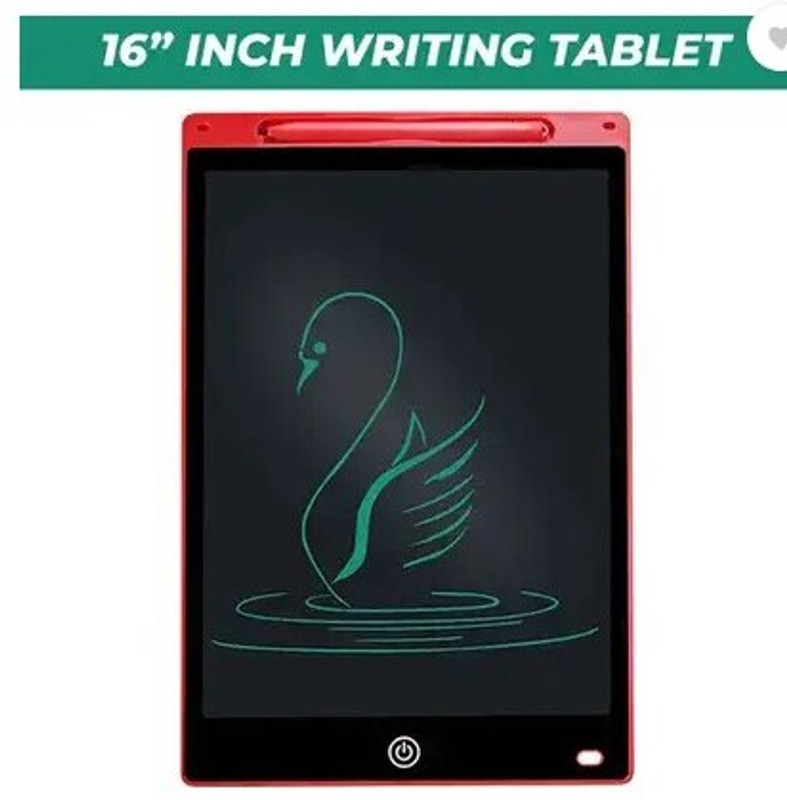 GoodsNet 16 inch LCD Writing Pad ,Writing Tablet(Multicolor, Red)